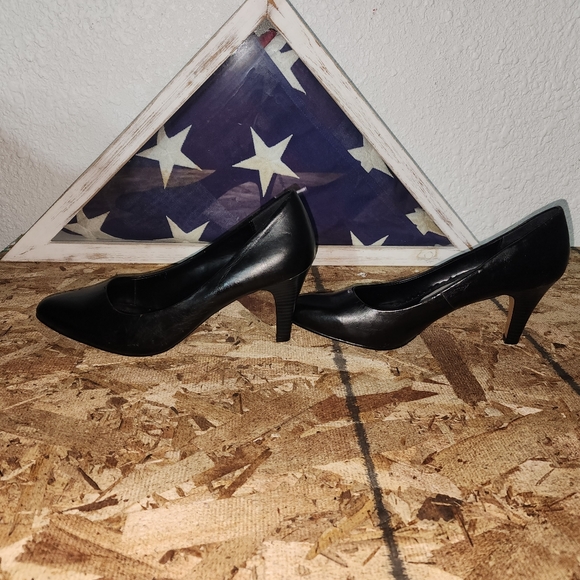 GEORGE Stiletto 3.5 inch Heels Women's Pointed Toe (BLACK) - SIZE 10 - Picture 3 of 7